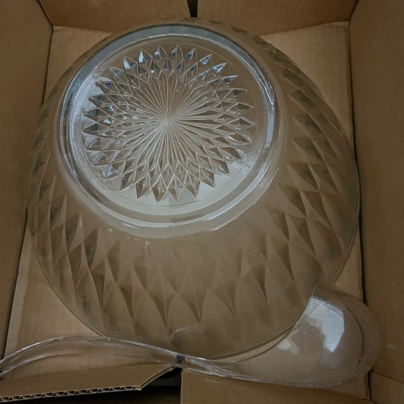 RARE & VINTAGE COMPLETE 18pc Punch Bowl Set Crown Point by Anchor Hocking NEW - Picture 4 of 13